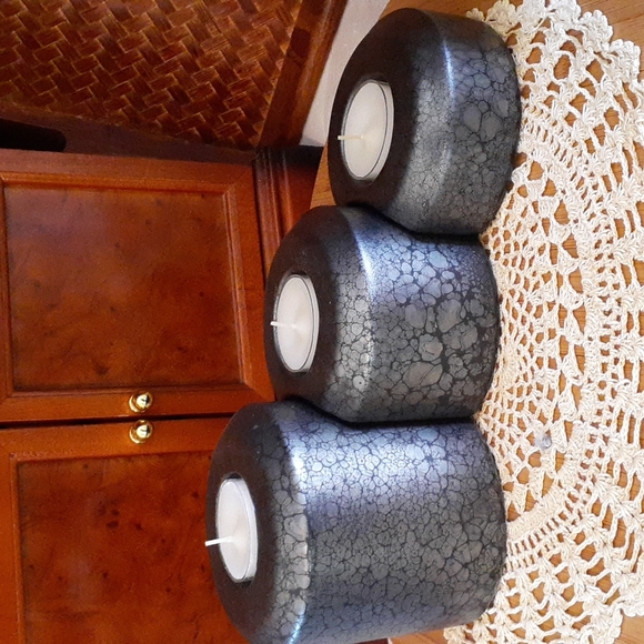 *VINTAGE* PARTYLITE "STEPPING STONES" TEALIGHT HOLDERS P7168 - Picture 4 of 13